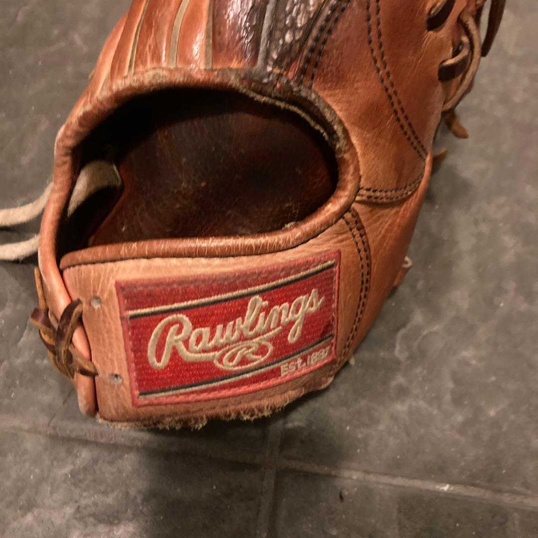 ローリングス　硬式グローブ　内野手用 袋付き