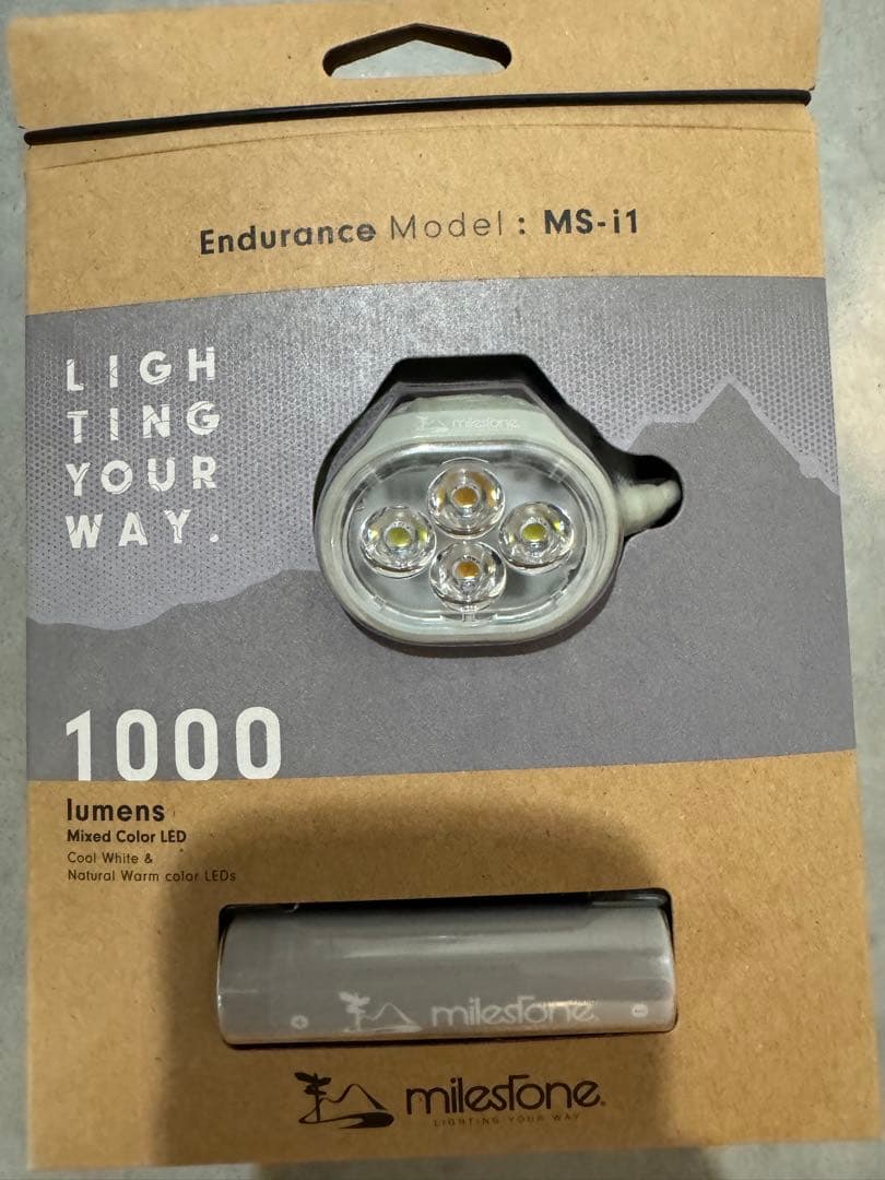 Milestone MS-i1 ヘッドライト 1000ルーメン　定価12980円