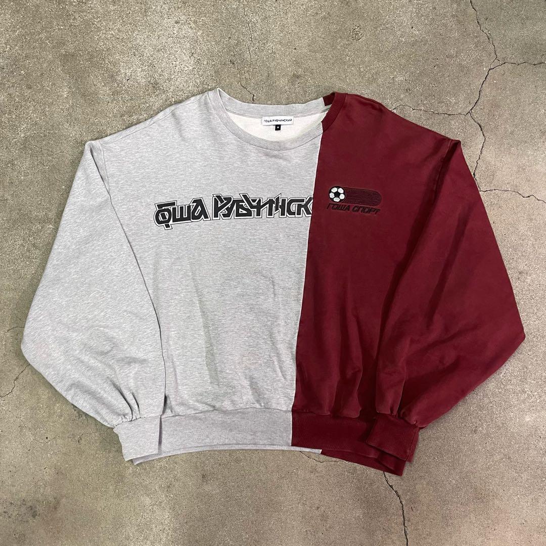 トップス gosha rubchinskiy combo logo sweatshirt