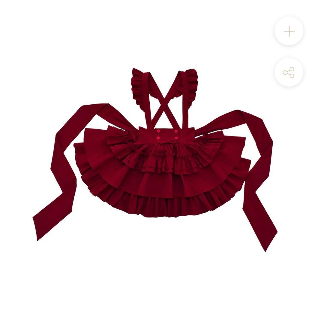 CATCOCOON ゴスロリ 赤　リボンブラウス＋スカートセット