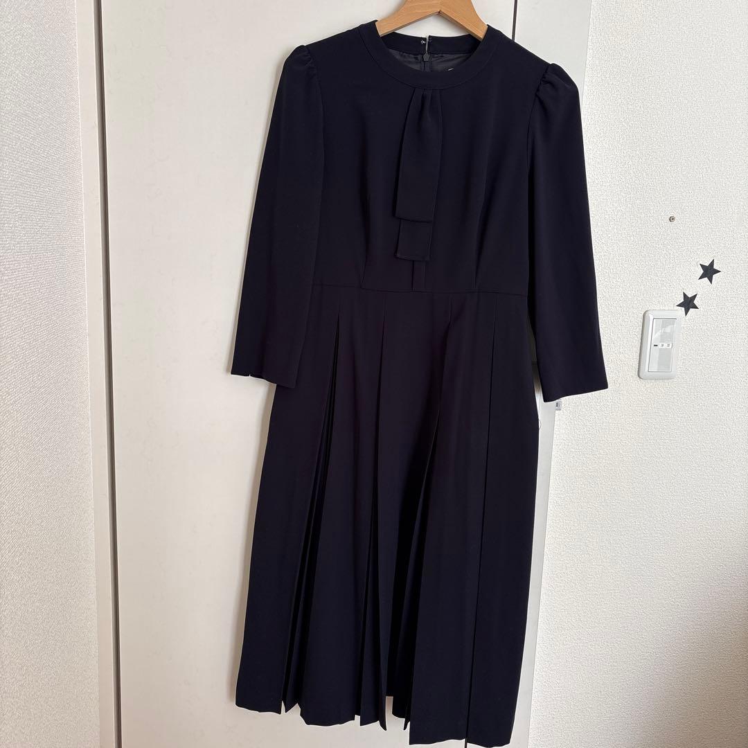 CELFORD セルフォード　ボウタイワンピース　ネイビー