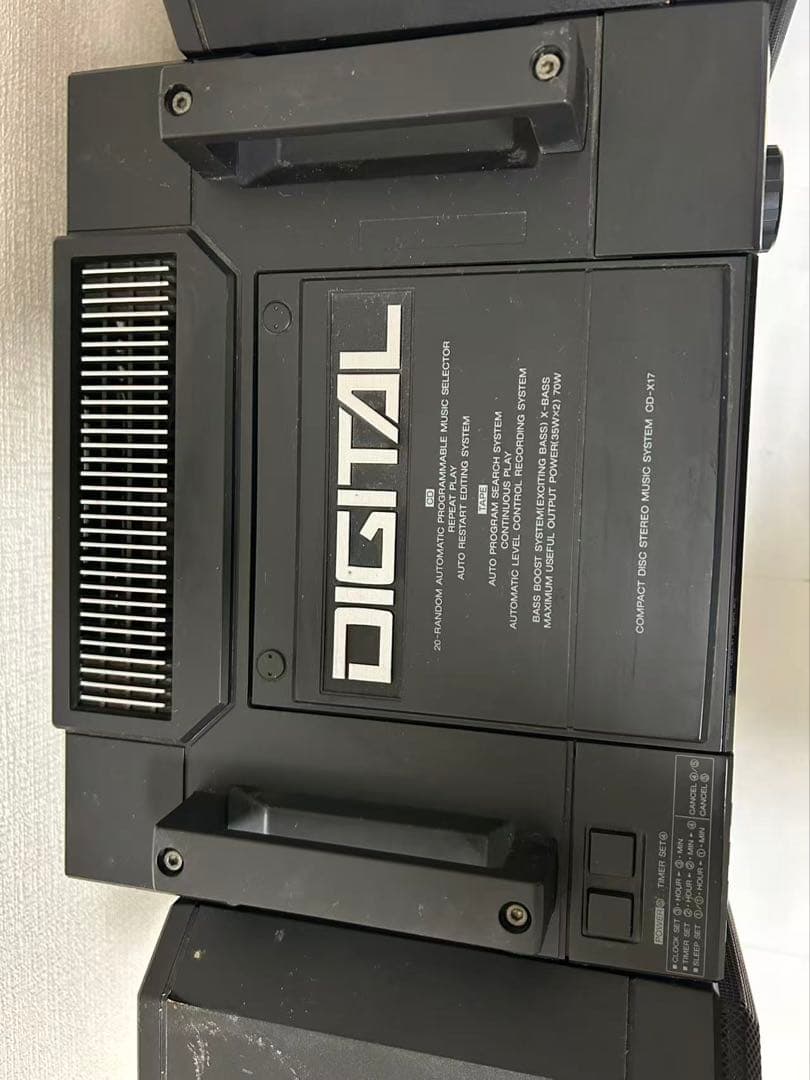 SHARP シャープ CD-X17-BK ミニコンポ CD カセット　ジャンク品