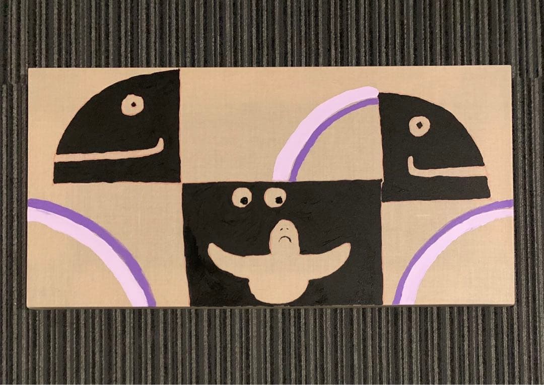 個展作品 mark gonzales gonz マークゴンザレス 直筆キャンバス