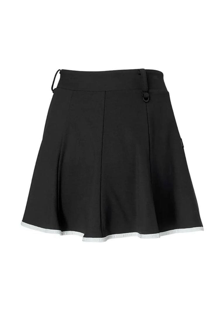 XEXYMIX 配色ライン入り フレアスカート インナーパンツ付き 未使用新品