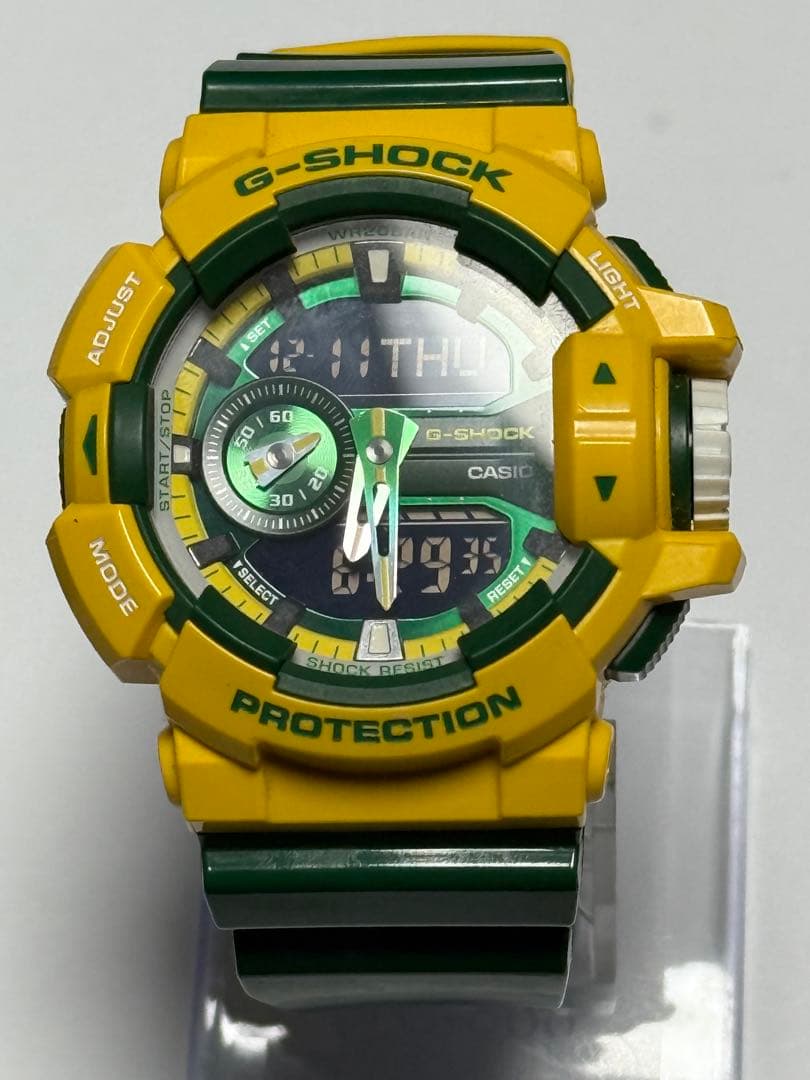 G-SHOCK GA-400CS イエロー/グリーン