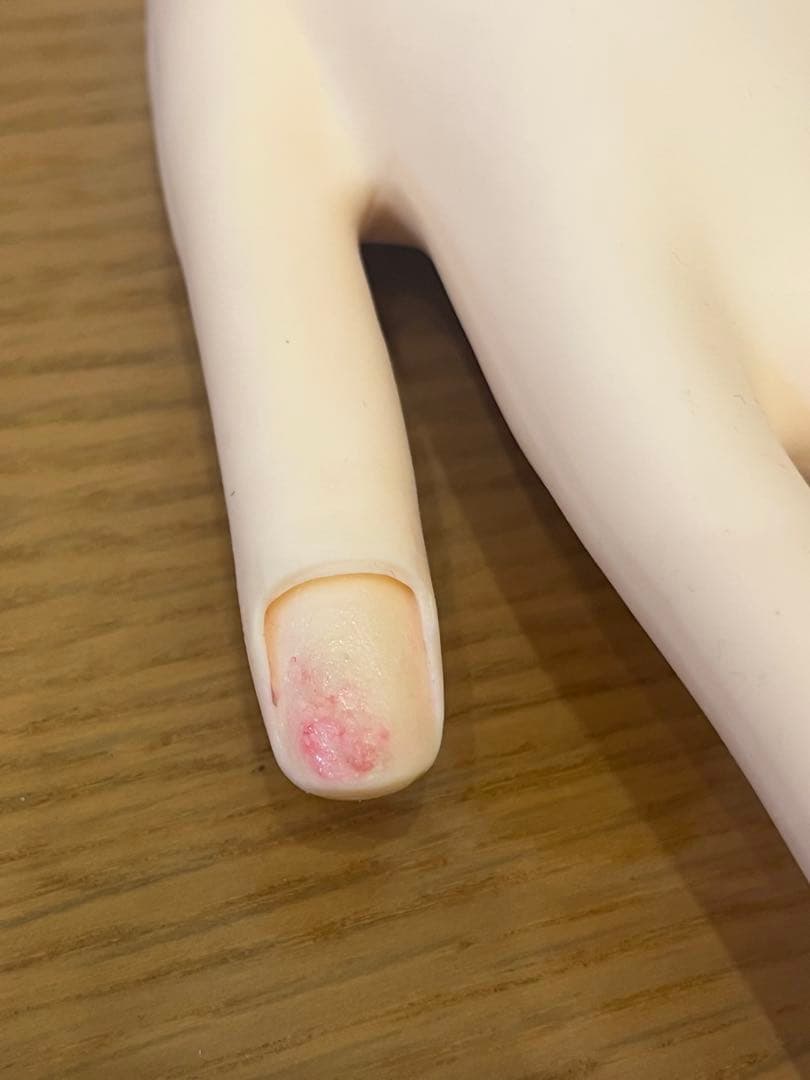 【もふこさま】【骨折なし】ネイリスト技能検定試験 JNEC認定 モデルハンド