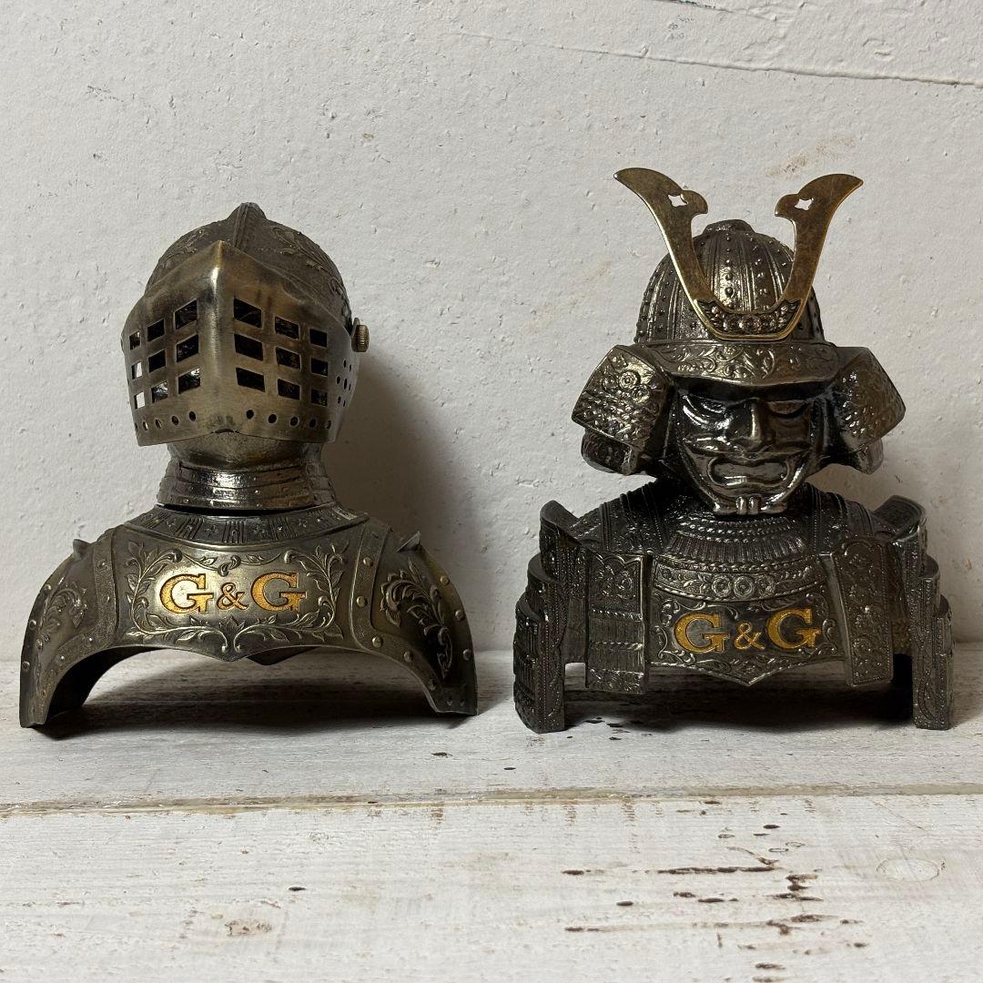 ニッカ 鎧 兜 西洋 甲冑 騎士 ボトルカバー セット 昭和レトロ ヴィンテージ