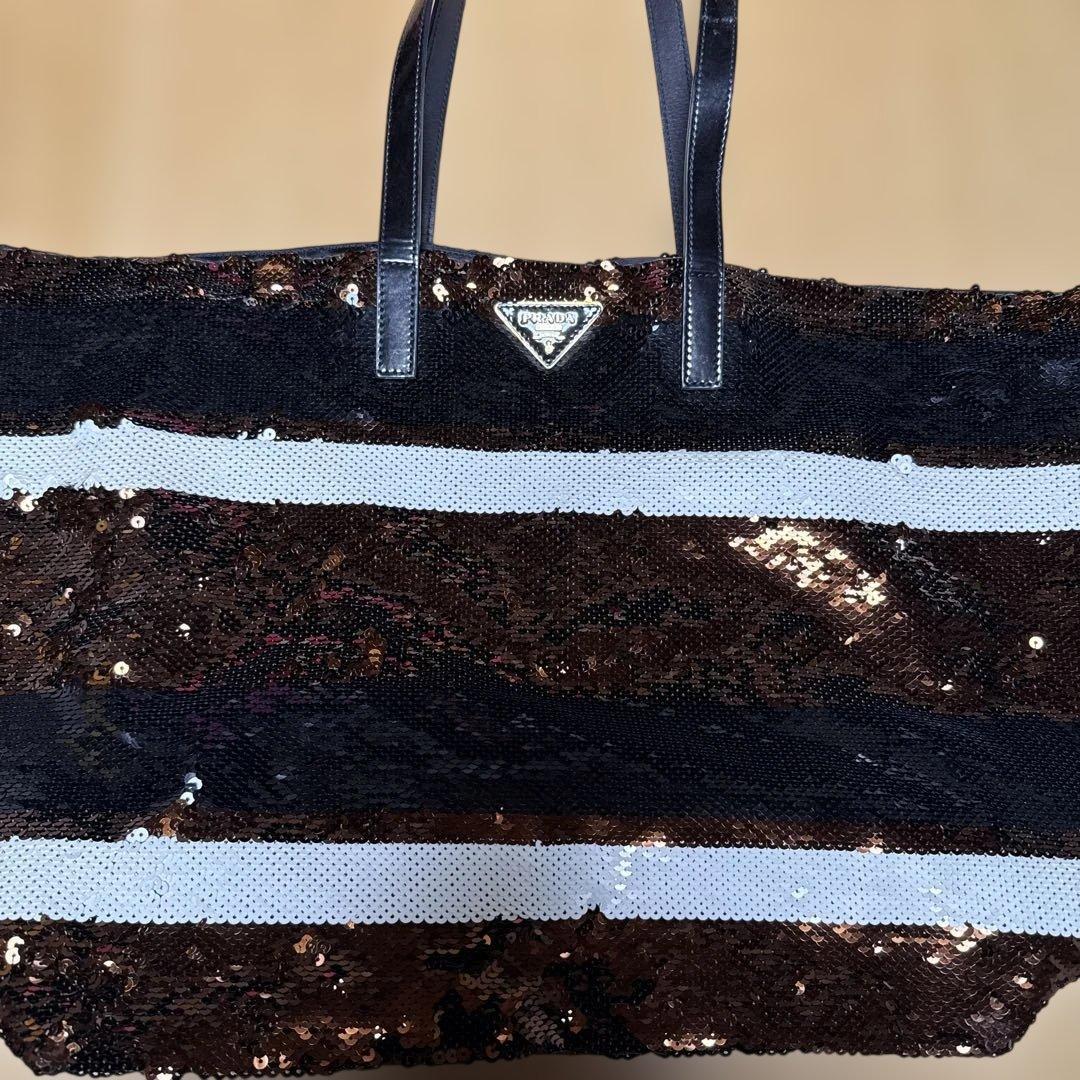 P*e様 プラダ スパンコール PRADA トートバッグ