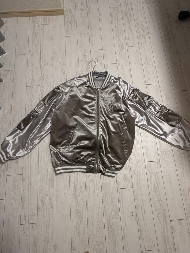 DimMoire Messy Bones ベロアスカジャン シルバー