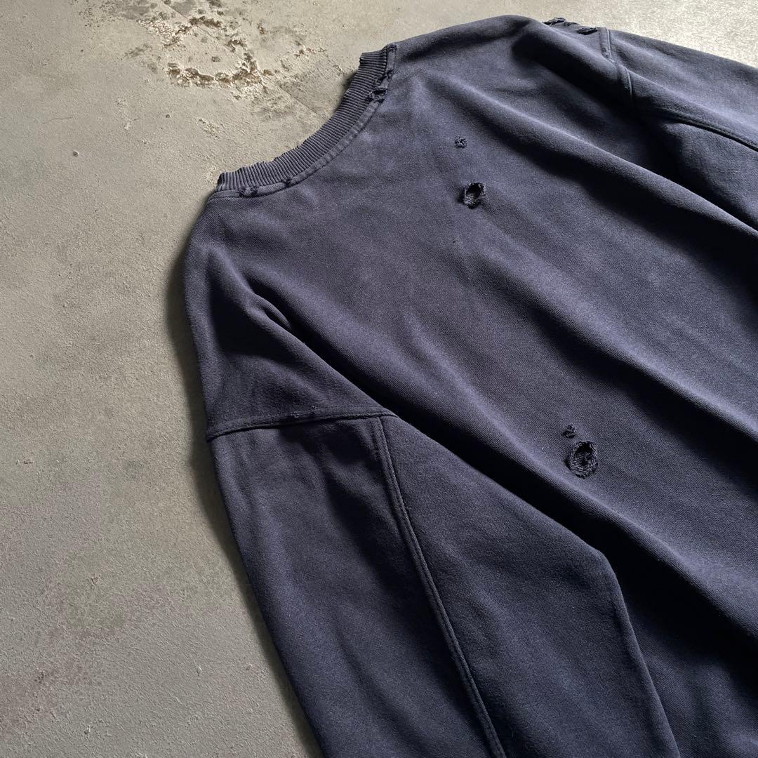 90's 銀タグ“adidas“短丈”grange boro sweat