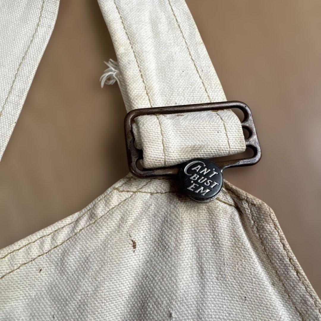 【40s⭕️】 CANT BUSTEM オーバーオール　エプロン　ダブルニー