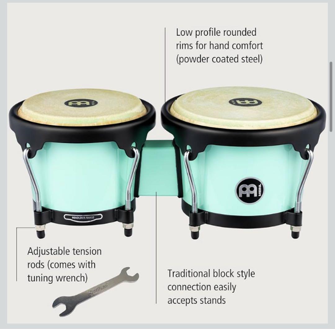 c*o様 Meinl ミントグリーン ボンゴ