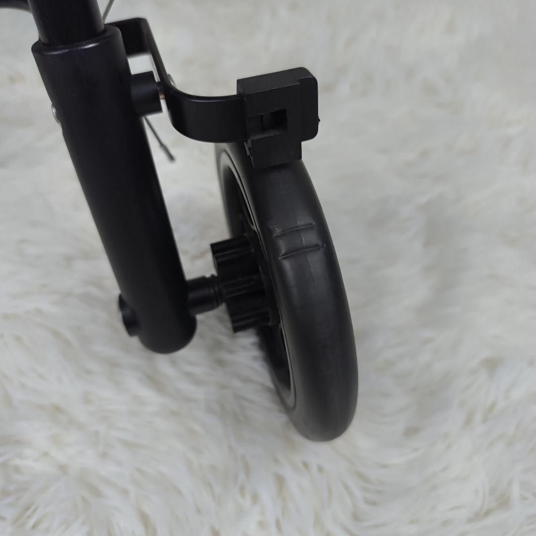 ✨未使用級✨ 島製作所 シルバーカー スカイウォーカーＳ 折り畳み 黒 花柄