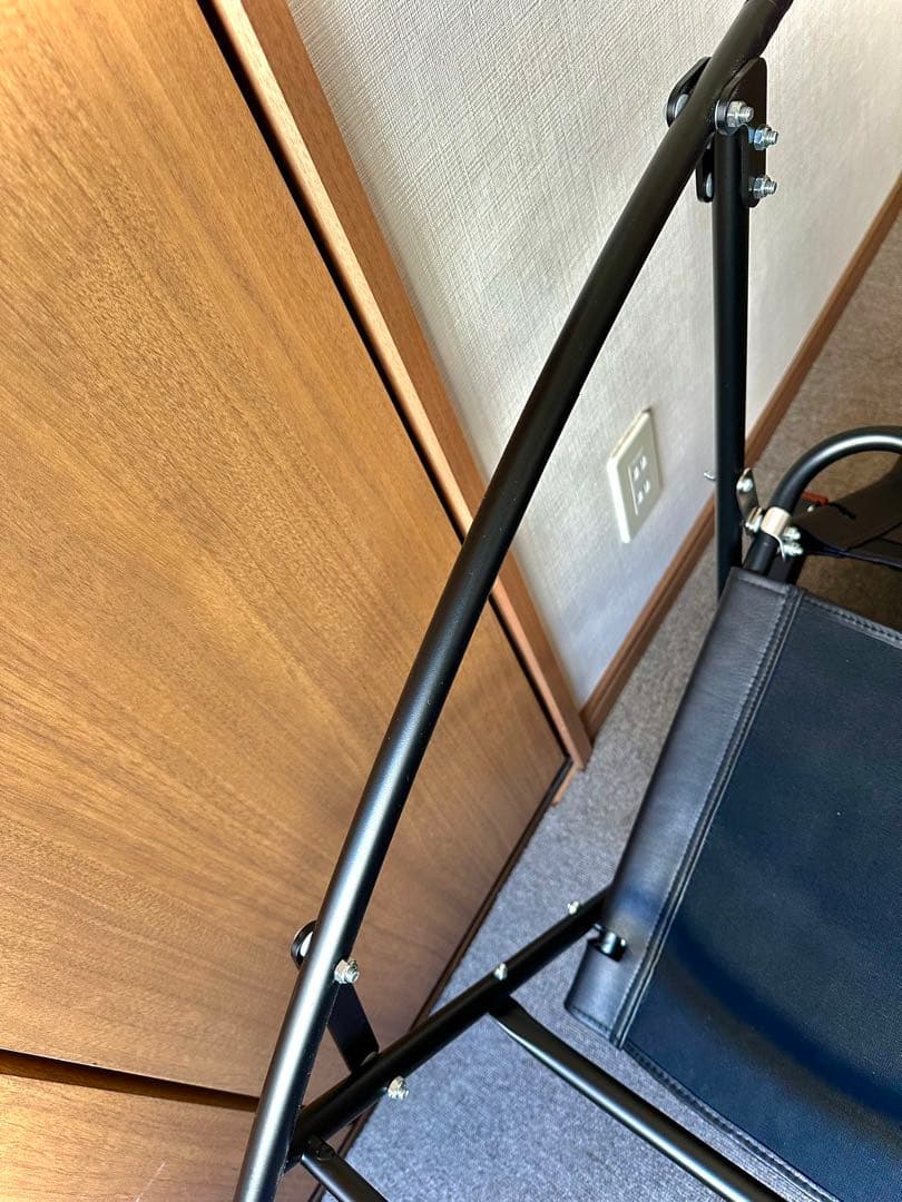 BACKDROP LEATHERSロッキングチェア ブラックフレーム