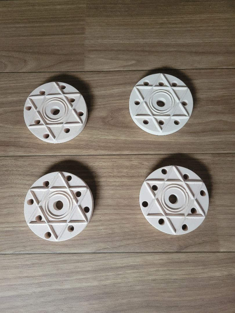 機能性セラミック奇瑞セット（大）地場調整・波動調整装置 六芒星 結界