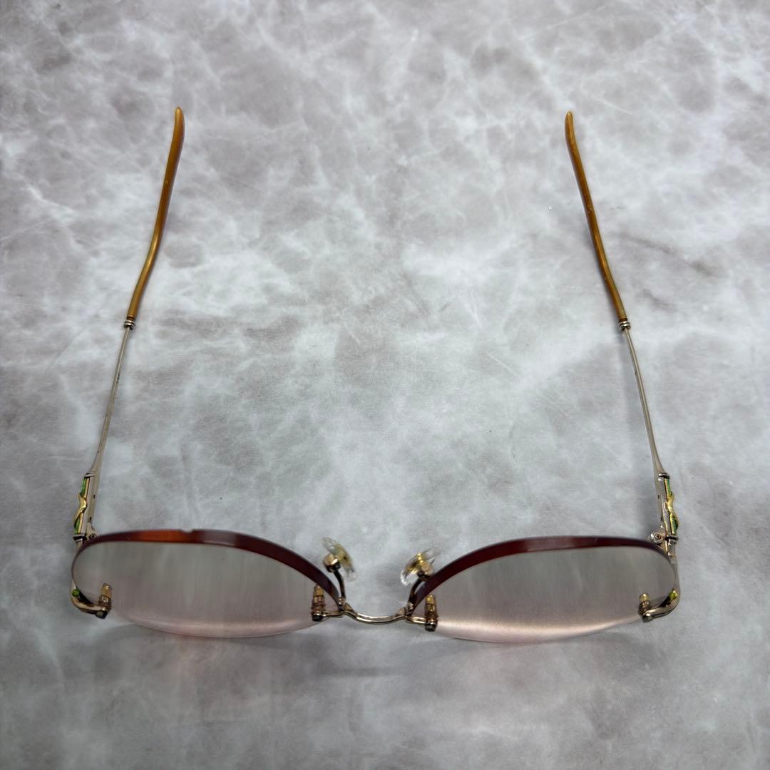 か*ギ様 LOUIS Century ルイスセンチュリー 18K 金 リムレスメ