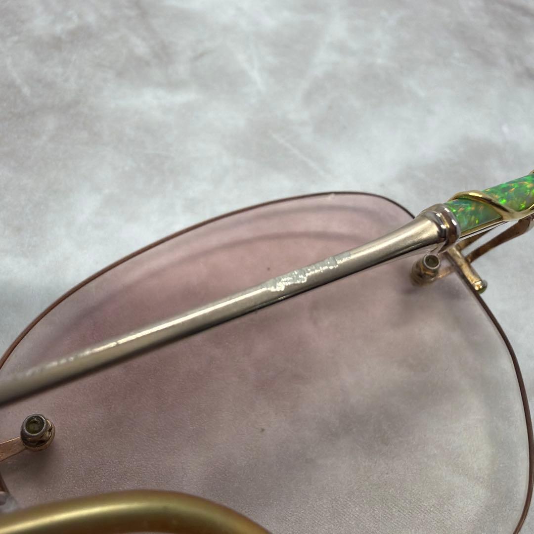 か*ギ様 LOUIS Century ルイスセンチュリー 18K 金 リムレスメ