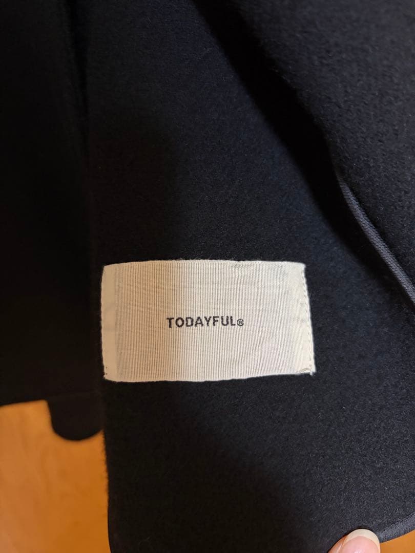 todayful トゥデイフル　ウールシャツジャケット　ブラック　36サイズ