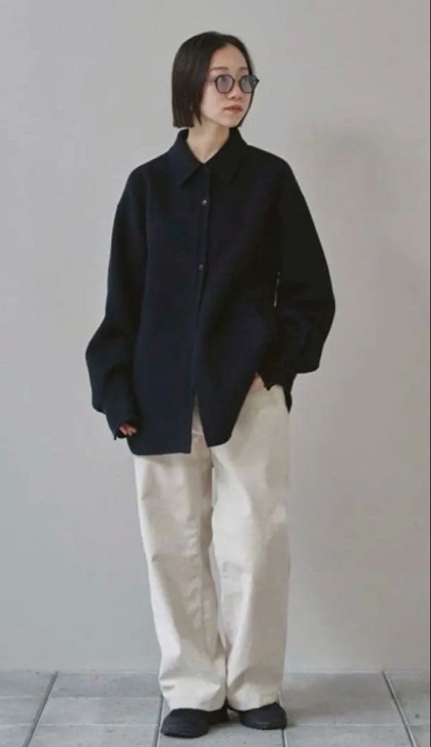 todayful トゥデイフル　ウールシャツジャケット　ブラック　36サイズ