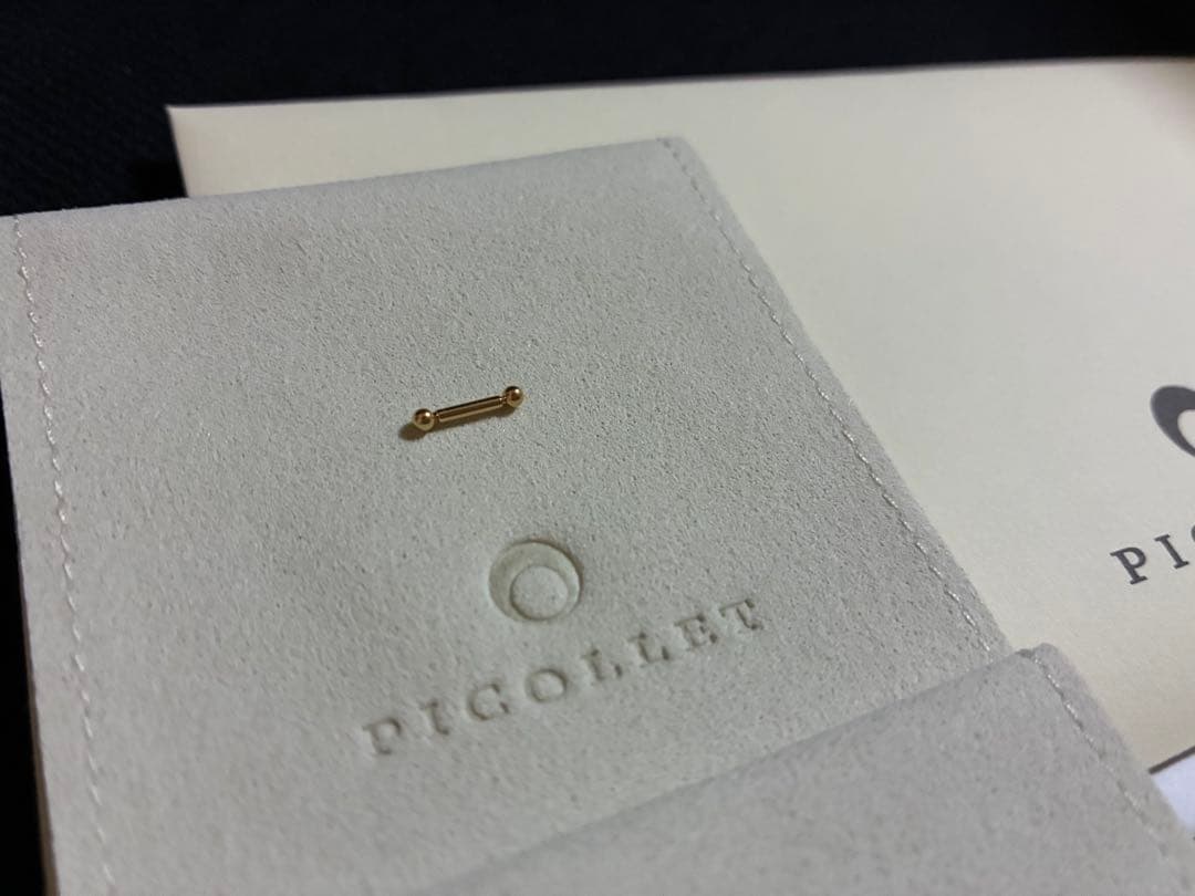 【PICOLLET K18 16G ピアス】