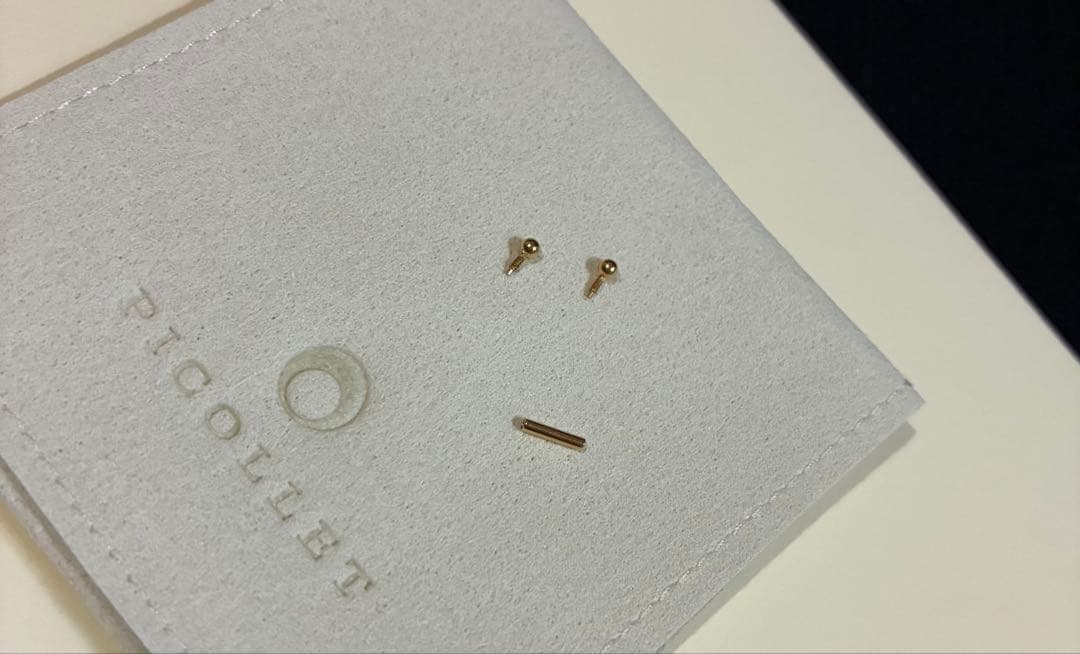 【PICOLLET K18 16G ピアス】