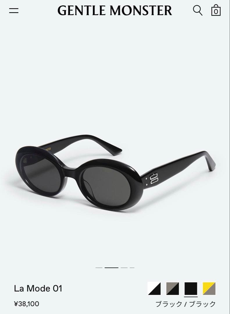 GENTLE MONSTER La Mode 01 ブラックサングラス