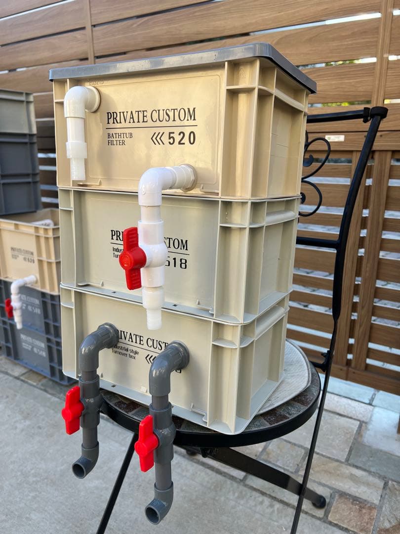 沈殿物理生物一体型濾過槽　外部式濾過装置器　アクアリウム水槽濾過フィルター