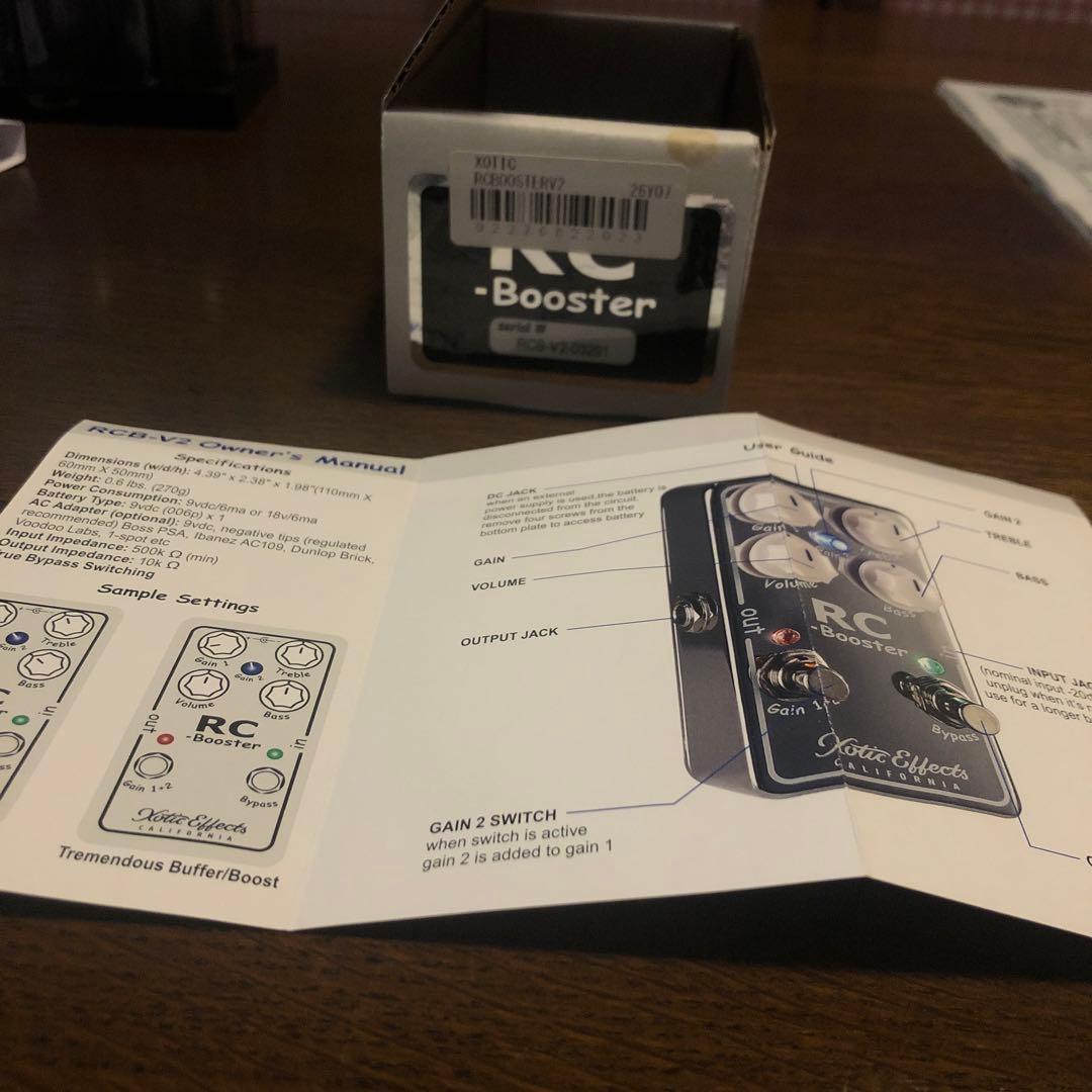 Xotic RC Booster RCB-V2 ブースター