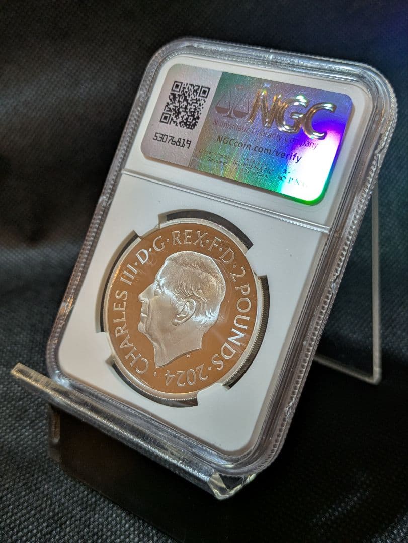 【コレクター必携】2024年スター・ウォーズ銀貨　最高鑑定ミレニアム・ファルコン