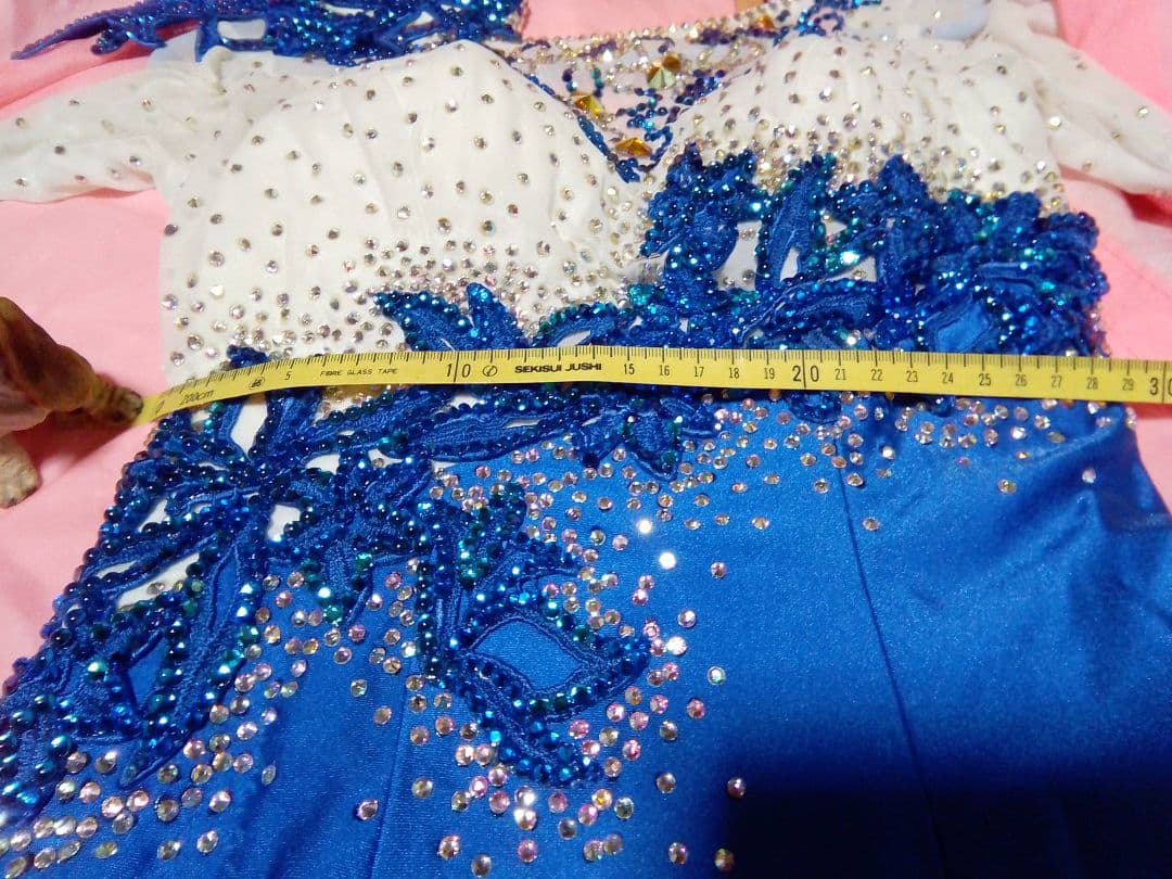 社交ダンス用ドレス 白樺ドレス Mサイズ 衣裳バック有り