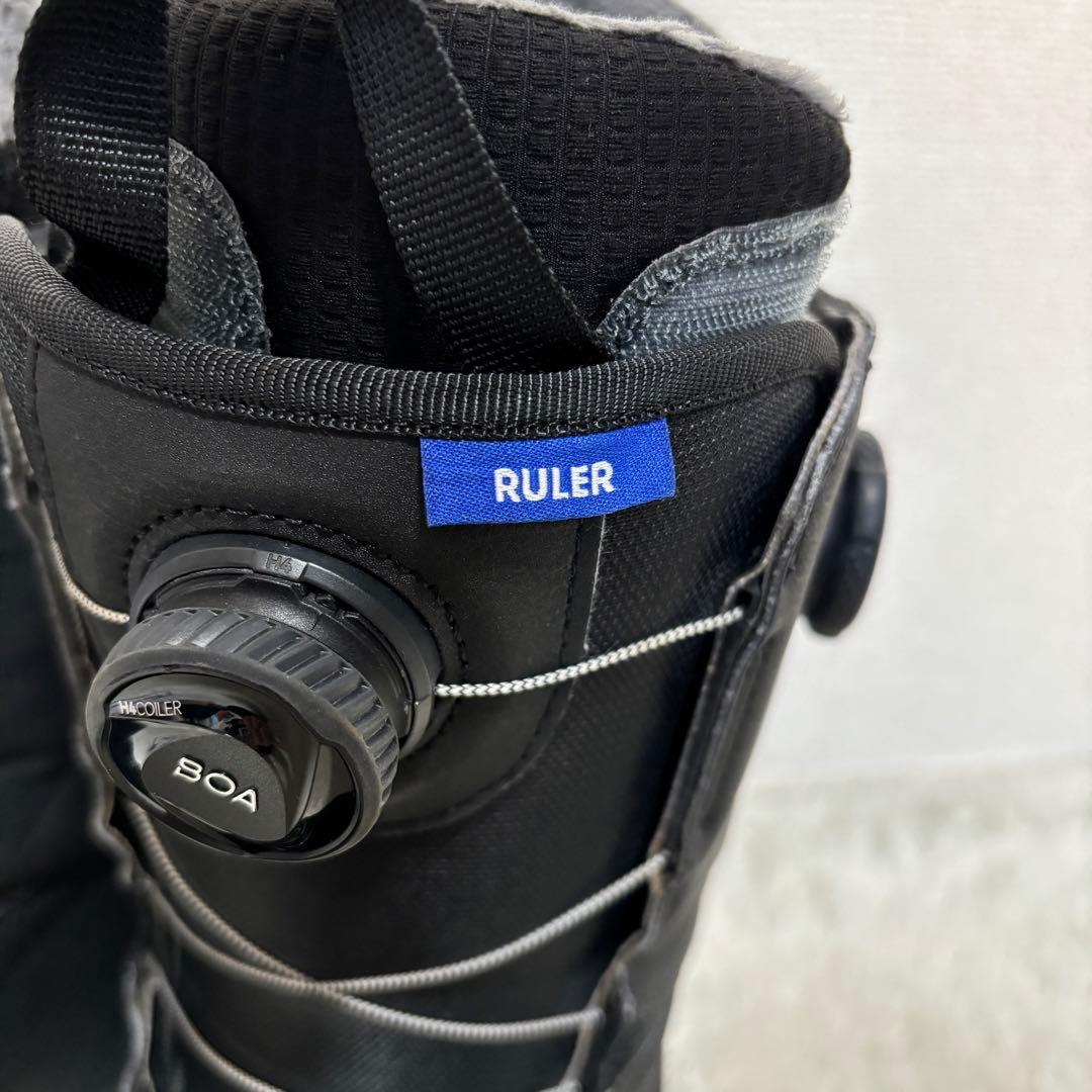 美品✨BurtonバートンRULER ダブル　ボアBOA 26.5cm ブラック