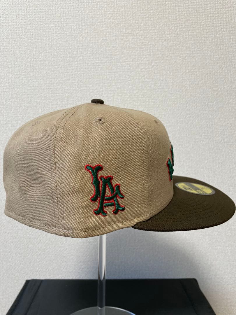 ニューエラ 59FIFTY ANGELS エンゼルス　大谷 ベージュ　茶　LA
