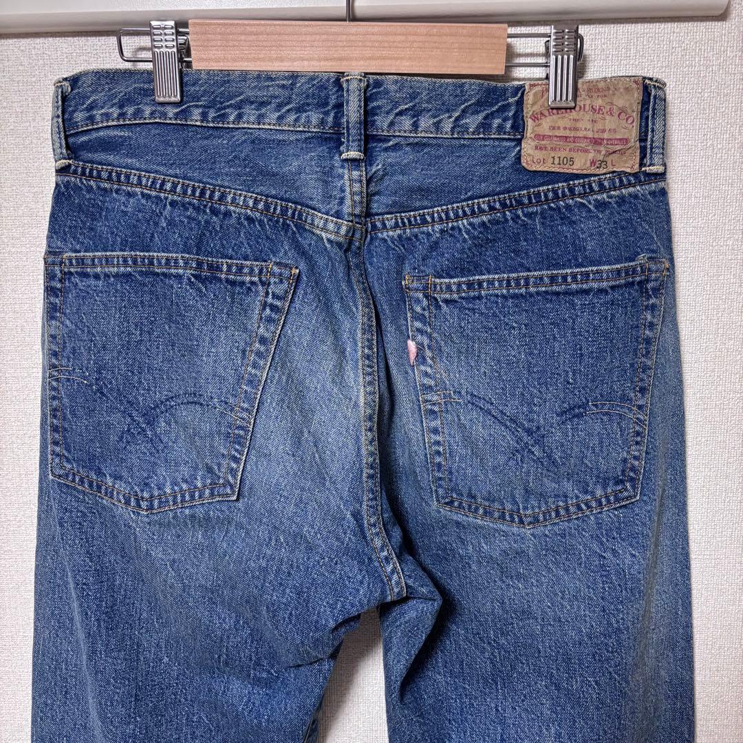 【セコハン】ウエアハウス Lot1105 W33 L29 セルビッチ　ジーンズ