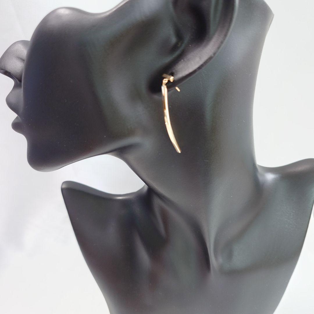 【新品仕上げ】ティファニー K18YG Tワイヤー バー ピアス 片耳用6789