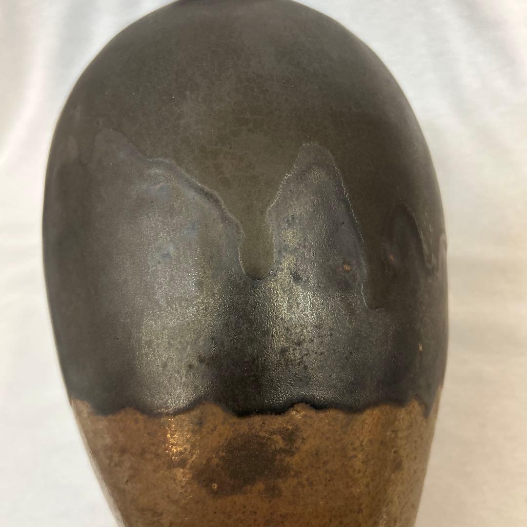 斎藤修　益子焼　日本工芸会正会員　花瓶　壺