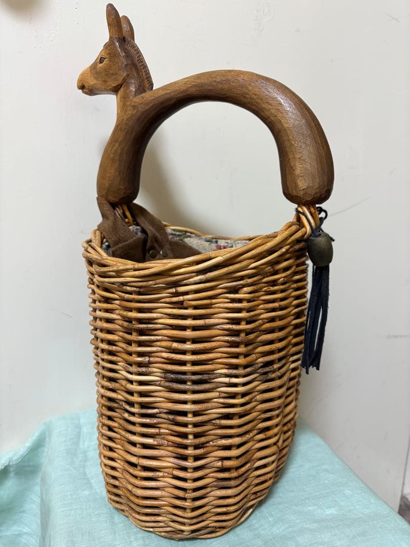 KIYATA バスケット　馬　キヤタ　カゴ　バッグ
