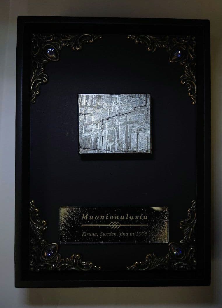 隕石絵画　ムオニオナルスタ隕石 133g鉄隕石【検索ワード ギベオン イミラック