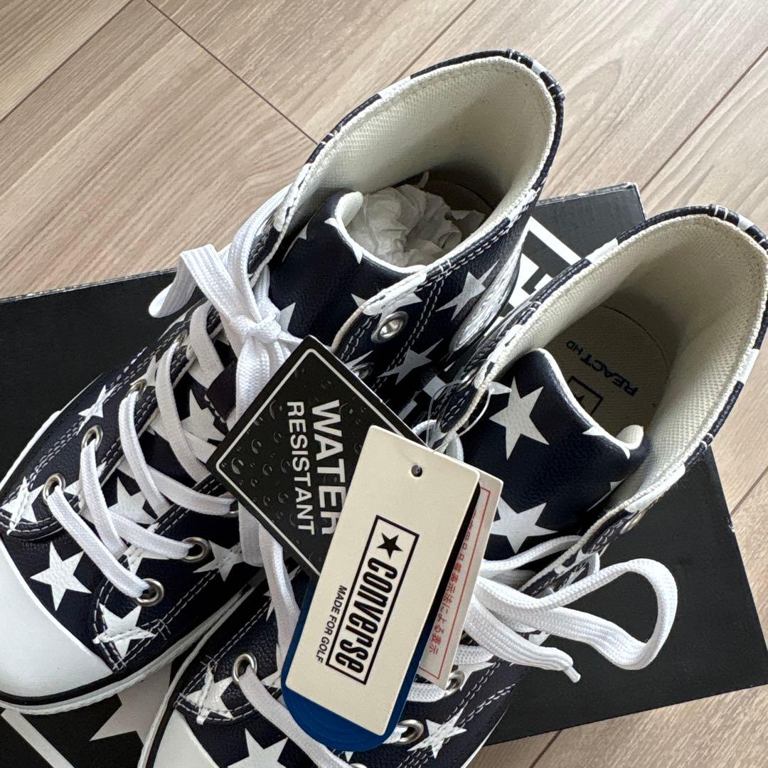 CONVERSE ALL STAR 星柄スニーカー　ゴルフシューズ　23cm