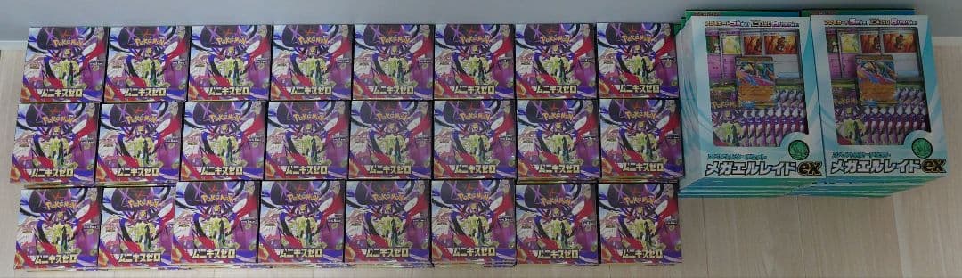 ポケモンカード ムニキスゼロ68BOX メガエルレイドex12箱 新品未開封