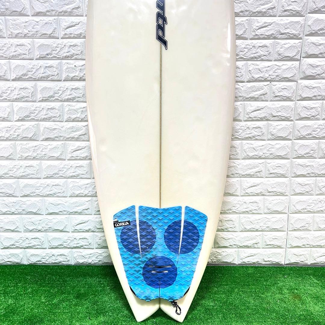 ジャスティス　サーフボード　タジマシェイプ　クアッド　フューチャー　良好　5’8