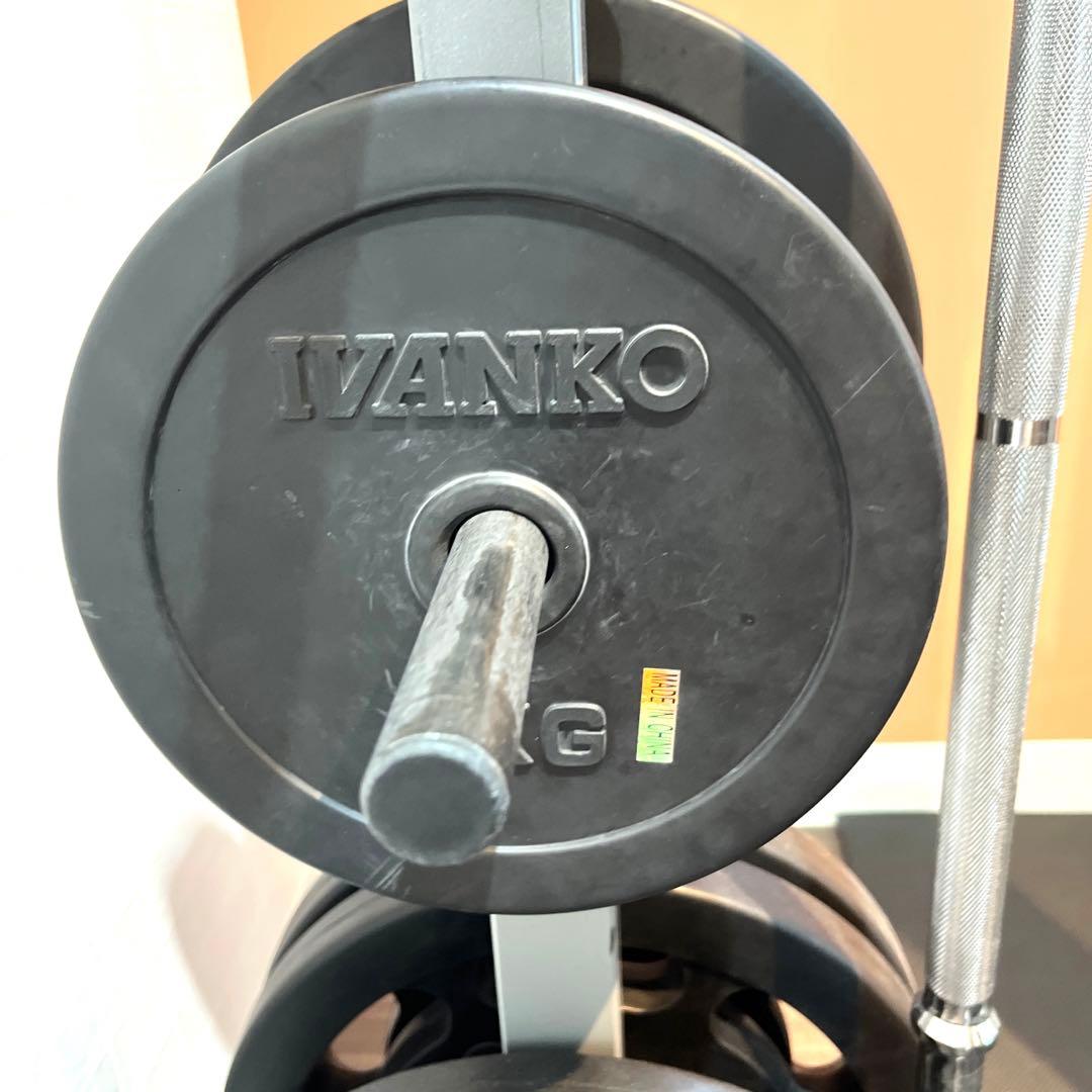 大阪★美品タフスタッフパワーラックCHL-305WSCDM-400バーベルセット