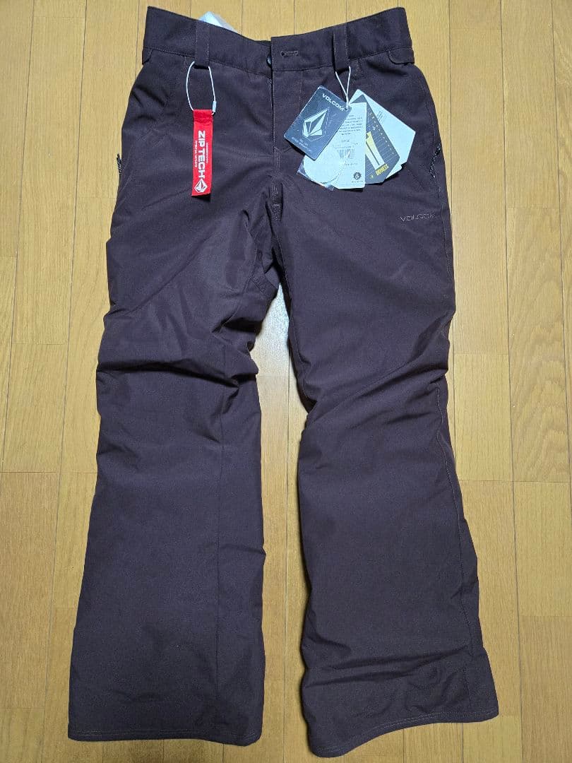【キッズ】VOLCOM 新品スノーボードパンツ LARGE ダークブラウン