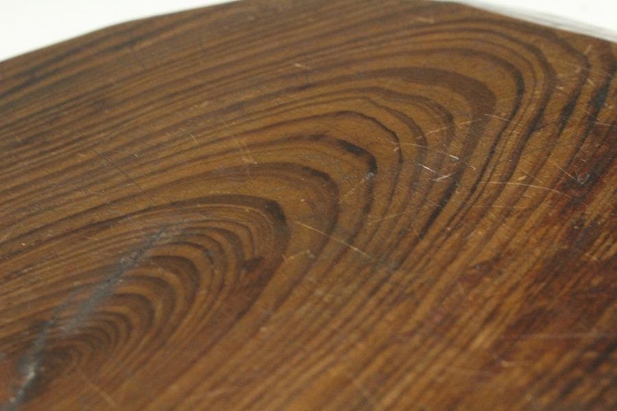 老松 古材 刳り貫き 楕円形 盆 煎茶 詫び寂(K-RC950)