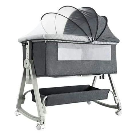 ベビーベッド 添い寝 新生児ベッド 高さ6段調節可能