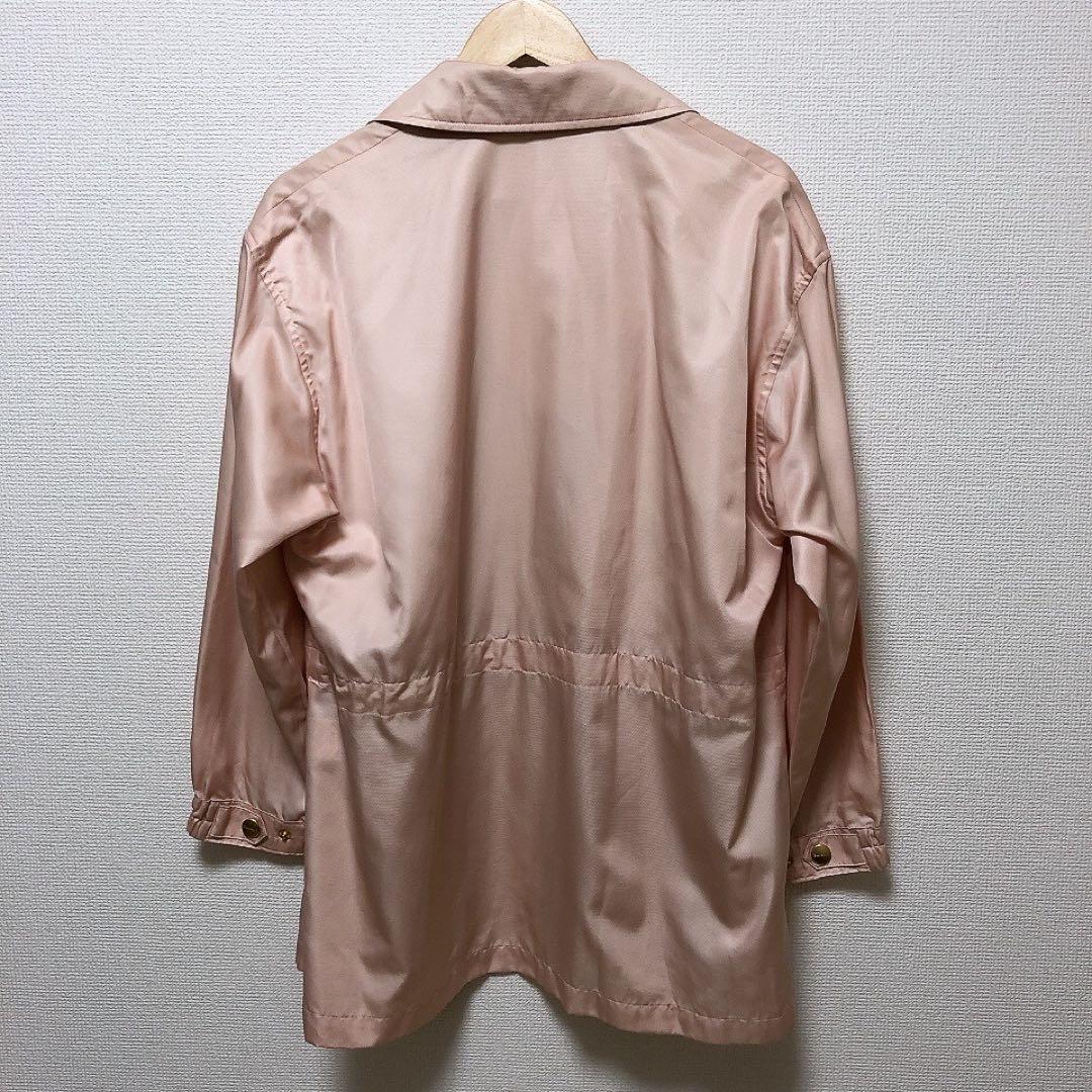 バーバリー　ブルゾンコート　金ボタン　ピンク　ノバチェック