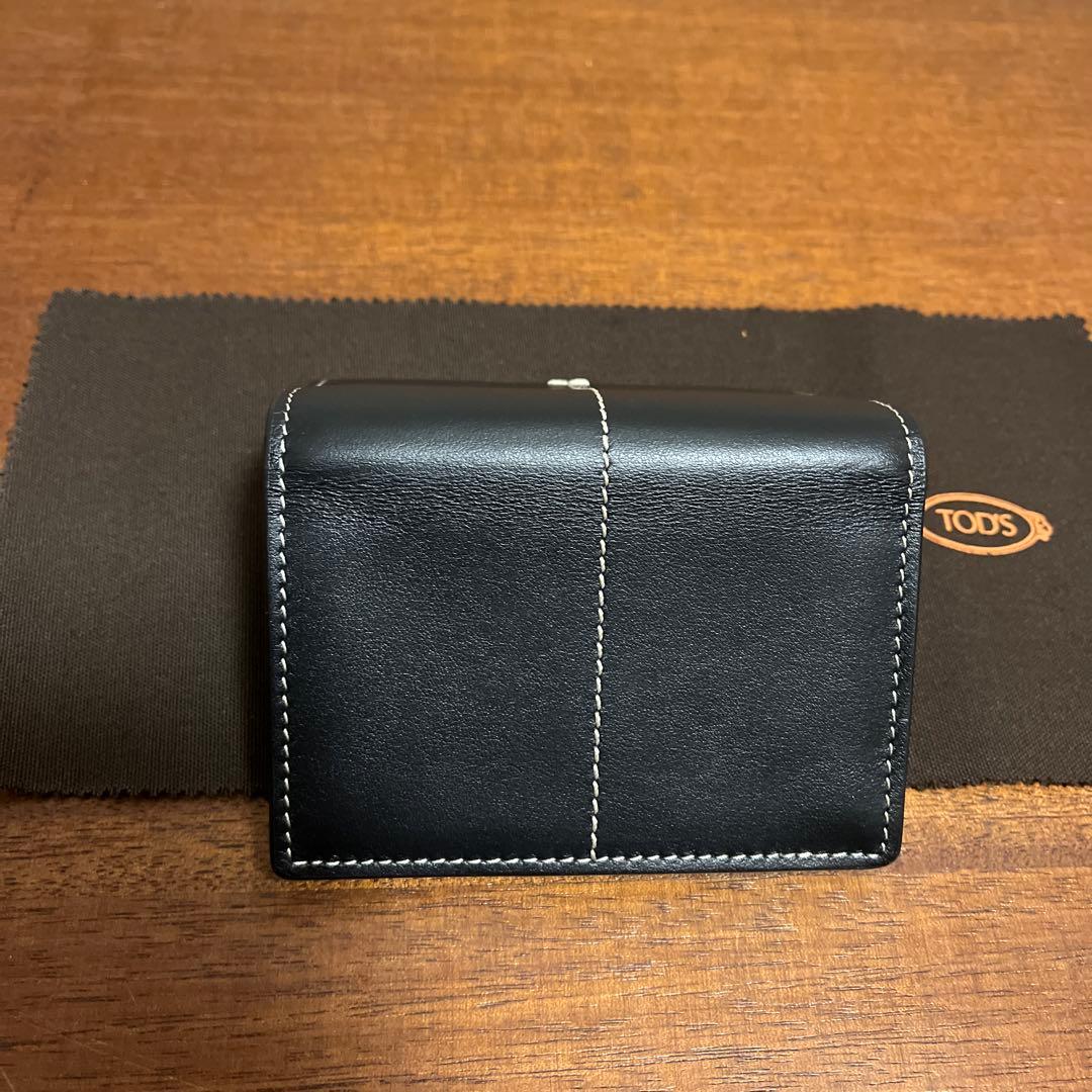 TOD'S ブラック レザー 名刺入れ カードケース