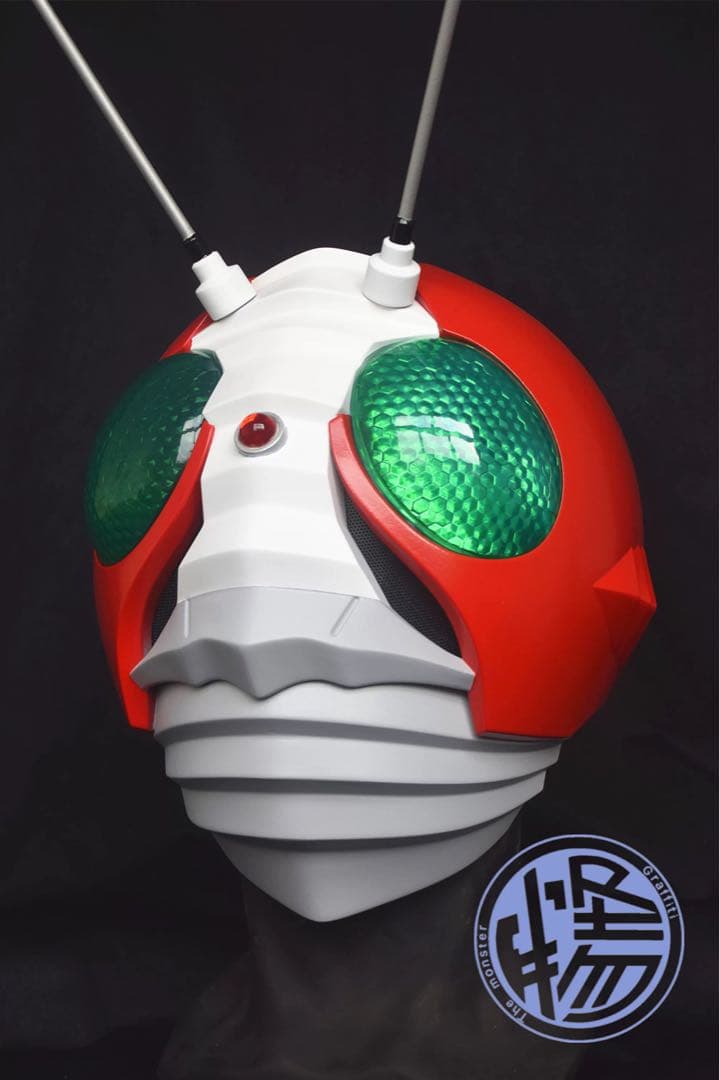 【美品】【未使用】マスク　アトラク　コスプレ　仮面ライダー 1/1プロップ