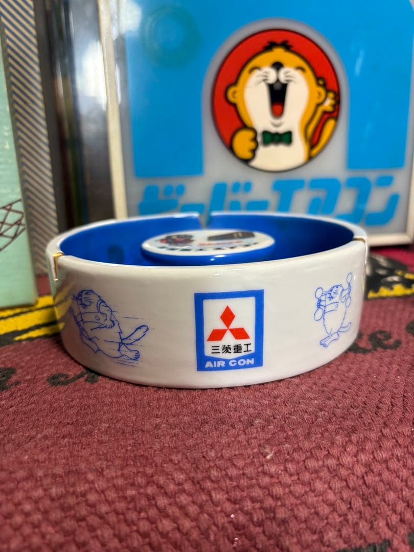 ★三菱重工★ビーバーくん★カウンター用★看板★フィギュア★コップ★灰皿★貯金箱★