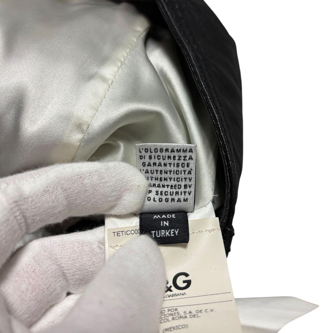 D&G ドルガバ ライダース ラムレザージャケット シングル ブラック 美品