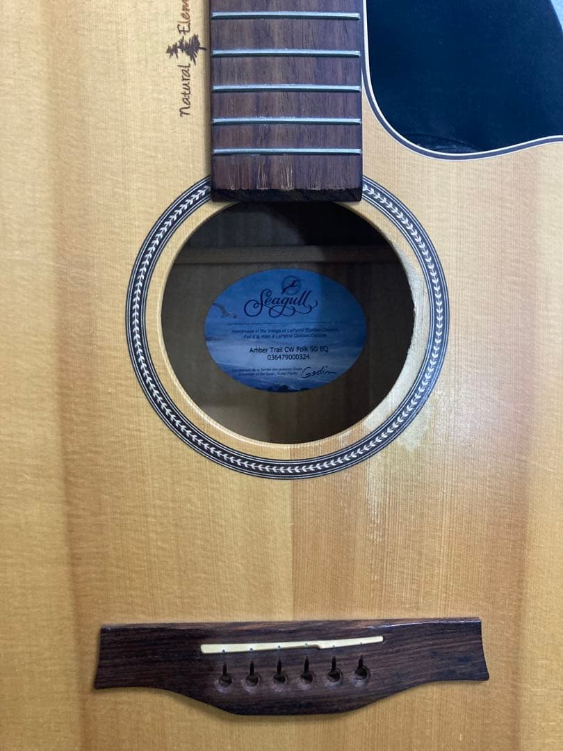 seagull amber trail cw folk sg eq アコギ
